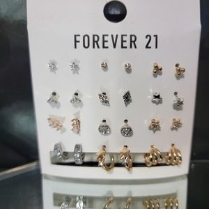 Forever 21 | 12 Pairs | Earrings | Silver | Gold